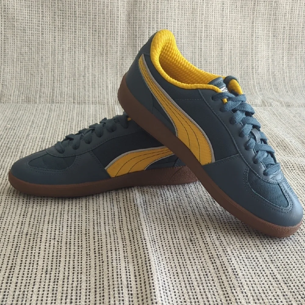 Puma Blue and Yellow Retro Sneakers - Picture 7 of 7